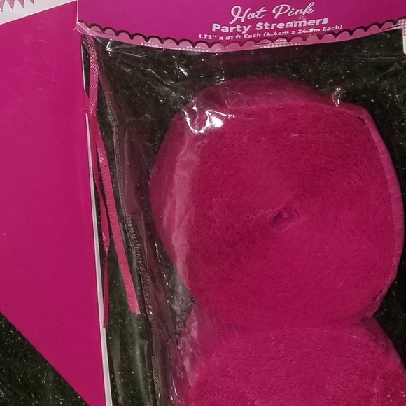 Pink Party Decorations - Birthday Balloons, Favor Bags, Streamers, Banner, Fans - Picture 6 of 6